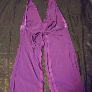 Purple sheer night wear